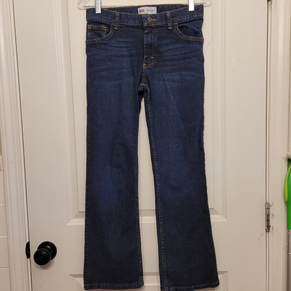 Wrangler Boys Classic Bootcut Jeans  Deep Indigo Dark Wash Sz 14 EUC - Picture 8 of 14